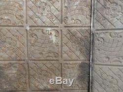 100 Sq Feet Salvaged Antique Tin Ceiling Decorative Pattern Old Vintage 151-16