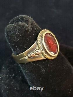 14K Antique Gold Ruby Ring Over 100 Years Old