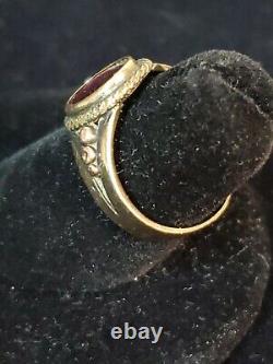 14K Antique Gold Ruby Ring Over 100 Years Old