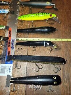 14 Musky Suicks Old And New Lures Vintage Antique Wood Plastic Cisco Kid FAST SH