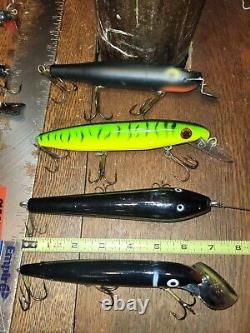 14 Musky Suicks Old And New Lures Vintage Antique Wood Plastic Cisco Kid FAST SH