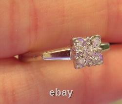 14k Antique Vintage Natural Old Mine Diamond Engagement Ring Arthritic Shank