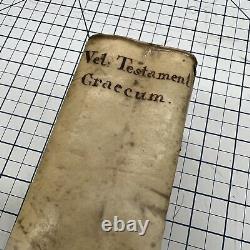 1683 Vetus Testamentum Graecum Old Greek Testament Bible Antique Vintage Book