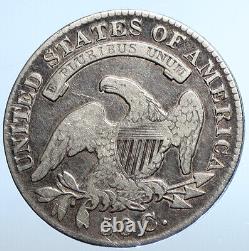 1830 P USA Eagle Liberty Antique VINTAGE OLD Silver 50c Half Dollar Coin i111106