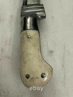 1850 WOOTZ Barasingha Dagger Rare Antique Vintage Old Collectible Hilt