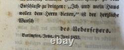 1853 German Methodist Tract Society Antique Vintage old book