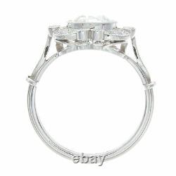 18kt 1.70ct Certified Old European Cut Diamond Antique Style Engagement Ring