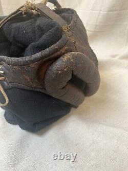 1920 Antique Vintage Leather Boxing Headgear Head Harness Vintage Old Fighting