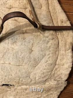 1930's Vintage Antique Quilted Leather Hockey Goalie Chest Protector Old