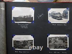#1 1953 Photo album British Army Singapore Valetta plane RAF Changi old views