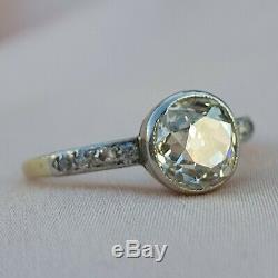1.26 Old Cut Diamond Engagement Ring Edwardian Engagement Ring Antique Gold