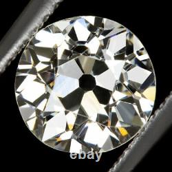 1.44c CERTIFIED I VS2 OLD EUROPEAN CUT DIAMOND VINTAGE ANTIQUE NATURAL 1.5 CARAT