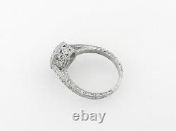 2.30 ct Vintage Antique Old European Cut Diamond Engagement Ring In Platinum
