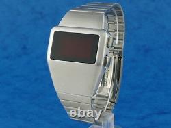 70s 1970s Old Vintage Style LED LCD DIGITAL Rare Retro Mens Watch 12 & 24 hr L
