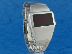 70s 1970s Old Vintage Style LED LCD DIGITAL Rare Retro Mens Watch 12 & 24 hr L