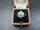 Antique Art Deco 18ct Gold & Platinum 1 Carat Old Cut Diamond Star Ring C. 1920