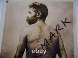 ANTIQUE VINTAGE OLD PHOTO POSTCARD of ABORIGINAL MAN with SCARING POST CARD