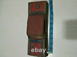 ANTIQUE VINTAGE TIN TOY rare OLD Fire Chief Police Patrol Car Vehicle