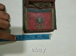 ANTIQUE VINTAGE TIN TOY rare OLD Fire Chief Police Patrol Car Vehicle