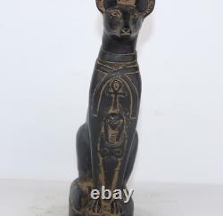 ANUBIS RARE ANCIENT EGYPTIAN ANTIQUE PHARAONIC Old Egypt Stone Statue (BS)
