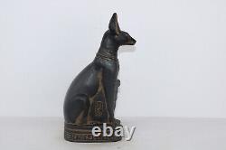 ANUBIS RARE ANCIENT EGYPTIAN ANTIQUE PHARAONIC Old Egypt Stone Statue (BS)