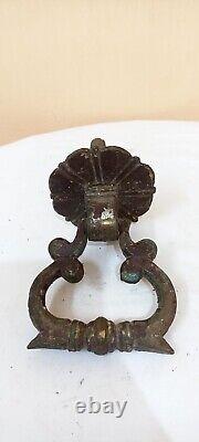 Ancient Entrance Brass Big Bungalow Door Handle Pull Knob Antique Vintage Old G6