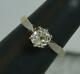Antique 0.95ct Old Mine Cut Diamond 18ct Gold & Platinum Engagement Ring D0347