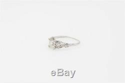 Antique 1920s $10,000 1.78ct VS Old Mine French Cut Platinum Wedding Ring
