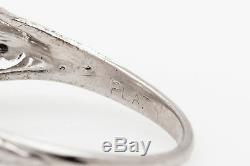 Antique 1920s $12,000 2ct Old Euro Diamond Platinum Filigree Ring