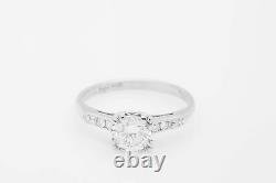 Antique 1920s $6000 1.10ct Old Cut Diamond Platinum Wedding Ring NICE