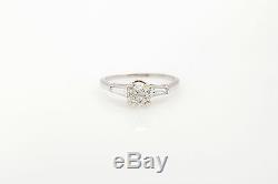 Antique 1920s $6000 1.30ct Old Mine Cut Diamond Platinum Wedding Ring