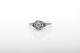 Antique 1920s. 75ct Old Mine Cut Vs H Diamond Emerald 18k Gold Filigree Ring