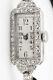 Antique 1920s Engraved Platinum 1ct Vs G Old Cut Diamond Ladies Watch Warranty