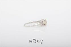 Antique 1930s $20,000 2.52ct Old Euro Diamond MOON CUT Platinum Wedding Ring