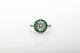 Antique 1930s $7000 2ct Colombian Emerald Old Euro Vs H Diamond Platinum Ring