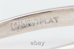 Antique 1940s $6000 Old VS Pear Cut Diamond VS L 1.50ct Platinum Wedding Ring