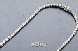 Antique 1940s $60,000 25ct Old Mine Cut Euro Diamond Platinum Necklace 16 WOW