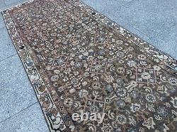 Antique 90-100 Years Old Vintage Runner Handknotted Tribal Wool Boho Runner Rug