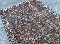 Antique 90-100 Years Old Vintage Runner Handknotted Tribal Wool Boho Runner Rug