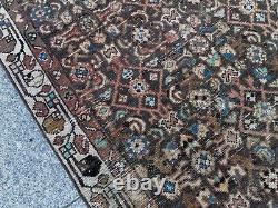 Antique 90-100 Years Old Vintage Runner Handknotted Tribal Wool Boho Runner Rug