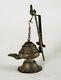 Antique Bronze Oil Lamp Germany Burner Collector Rare Old 19th