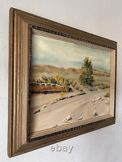 Antique California Plein Air Landscape Impressionist Oil Painting Old Vintage 50