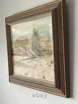 Antique California Plein Air Landscape Impressionist Oil Painting Old Vintage 50