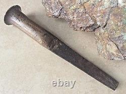 Antique Extremely Old Egyptian Stone Carving Chisel, Meteorite Blade