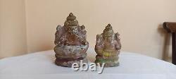 Antique Hindu Lord Ganesha Idol Statue Vintage Old Pottery Terracotta Mud D66