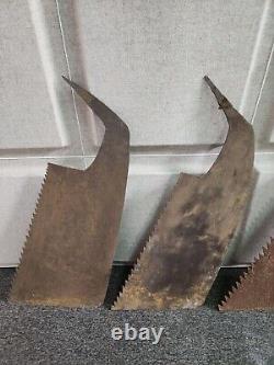 Antique Japanese Vintage Old Hand Saw Carpentry Tool Jank Set Big Blade Used #2