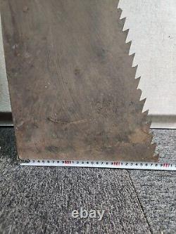 Antique Japanese Vintage Old Hand Saw Carpentry Tool Jank Set Big Blade Used #2