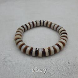 Antique Old Dzi Agate Yemeni Banded Agate Beads Bracelet SHK-2