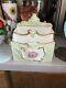 Antique Old Paris Porcelain Limoges Desk Letter Holder Box Floral Sprig Gilt