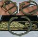 Antique Old Roman Bronze Bracelet With Snake Finials Circa 1st 3rd Century Ad